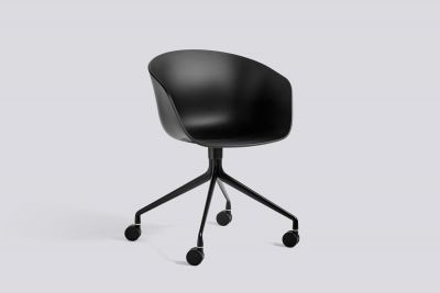 About A Chair AAC24 / AAC 24 Stuhl Schwarz - Schwarz pulverbeschichtet Hay